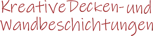 Schriftzug "Kreative Wandbeschichtung"