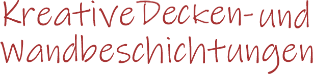 Schriftzug "Kreative Wandbeschichtung"