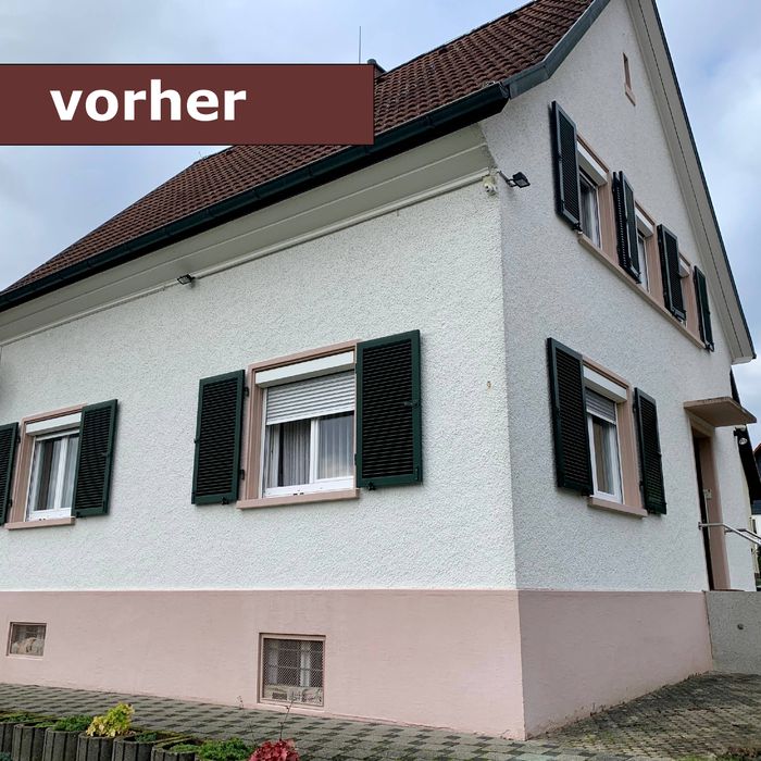 Fassadenanstrich eines Einfamillienhauses
