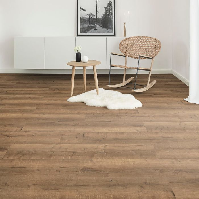 Beispiel für hochwertigen Designboden im Wohnzimmer